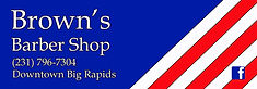 Brown's Barber Shop logo
