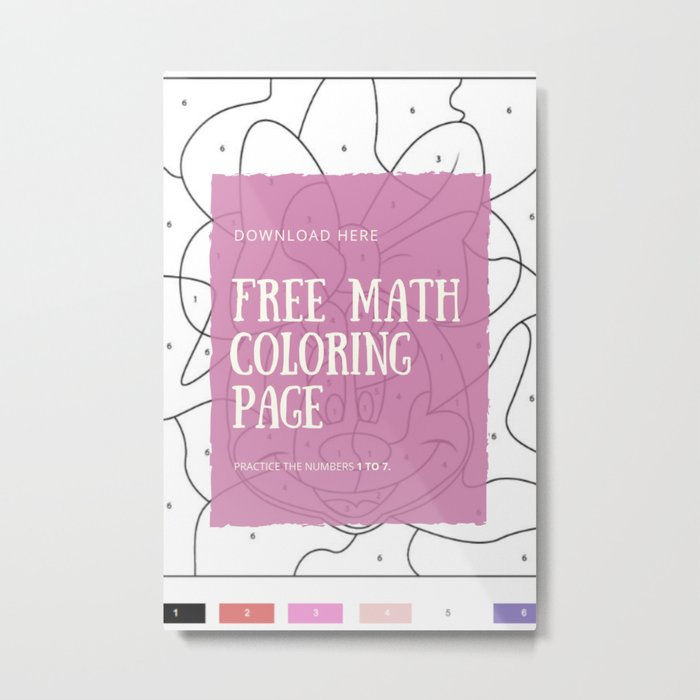 Mini Mouse Math Coloring Page