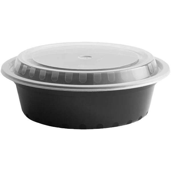 32oz Round Heavy Duty Containers (150 sets)