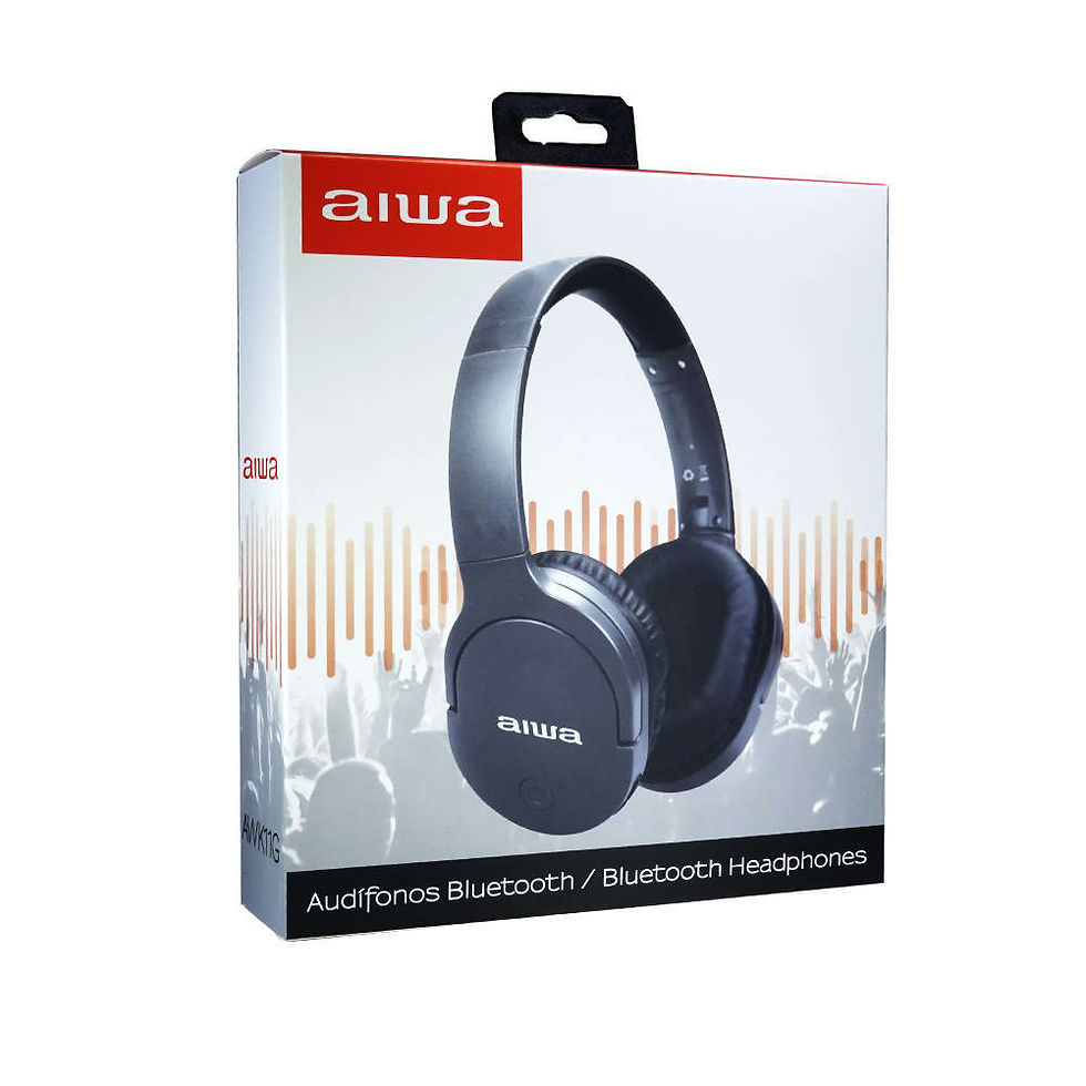 Audífonos Bluetooth On Ear AIWA AWK11G autonomía de 18 Hrs