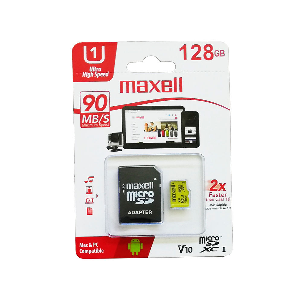 Memoria Micro SD 128GB Clase 10 Maxell