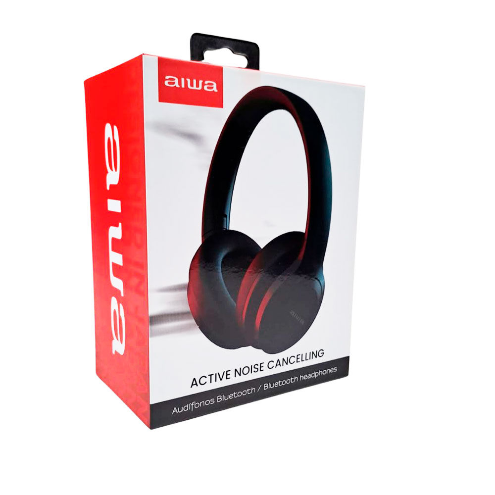 Audífonos Aiwa Over Ear Active Noise Canceling  40 Hrs de reproducción AW-45ANC