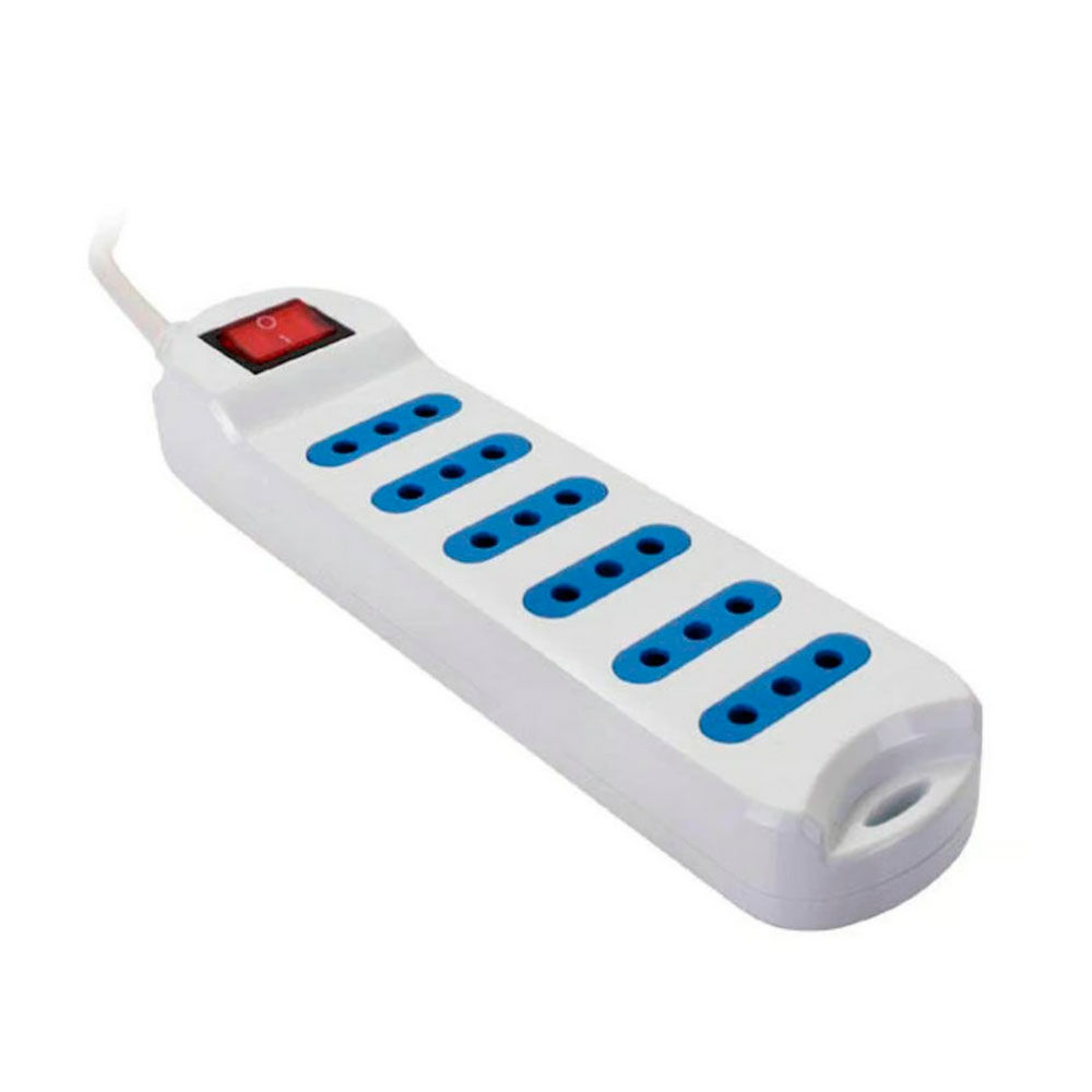 Alargador Philco 6 Entradas 3 metros Con Interruptor XT-30