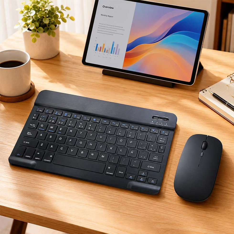 Kit Teclado + Mouse bluetooth Motomo español
