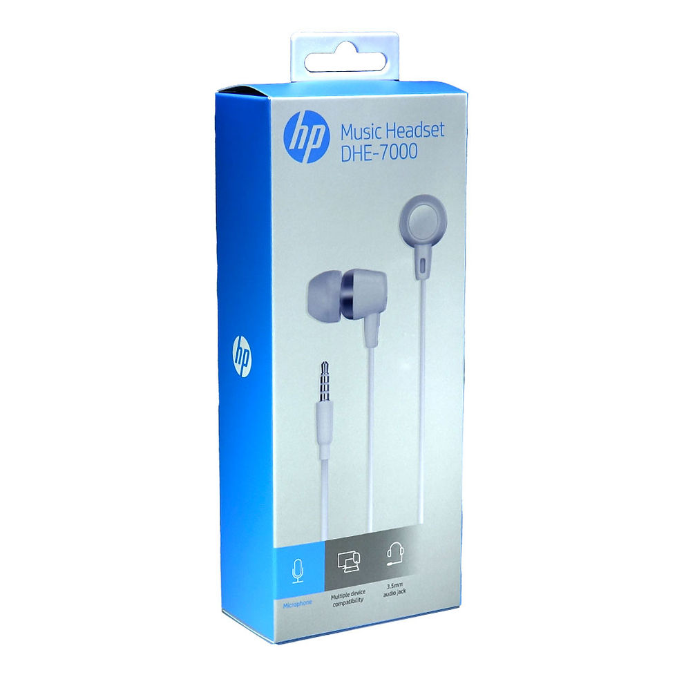 Audífonos HP in ear dhe-7000 negro HP 1.1 metros