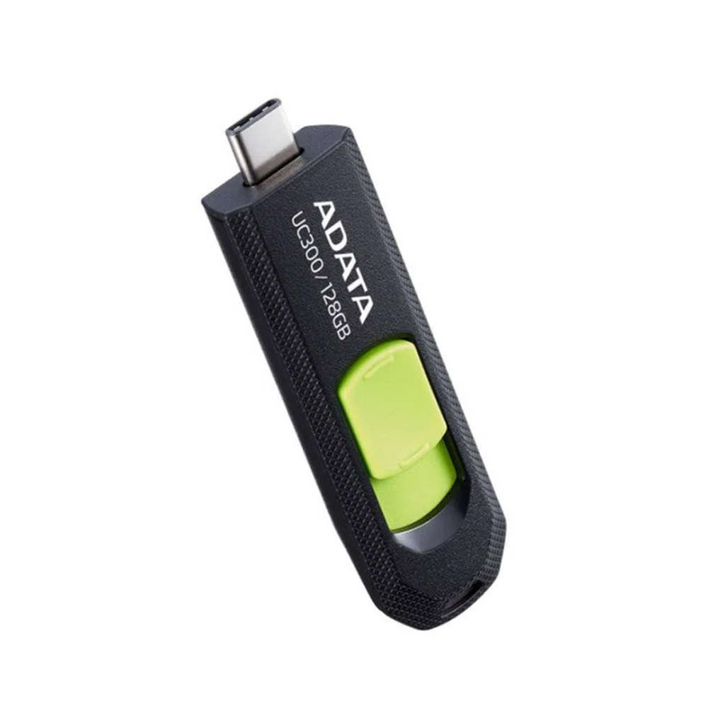 Pendrive Adata Usb Tipo C Uc300 128gb Retráctil Negro/verde