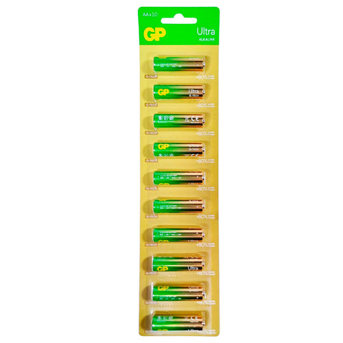 Pila GP Alcalina "AA"Ultra Blister de 10 Unidades.