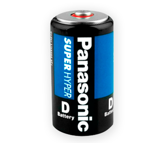 Pila Panasonic "D" Carbón