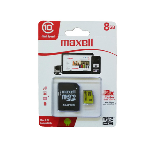 Micro Sd 8 GB clase 10 Maxell