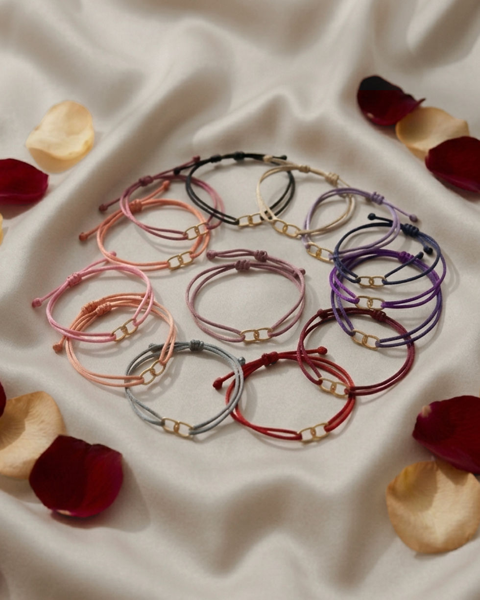 Miniatura: Pulseira Elos ouro18k | Por um Fio Joias