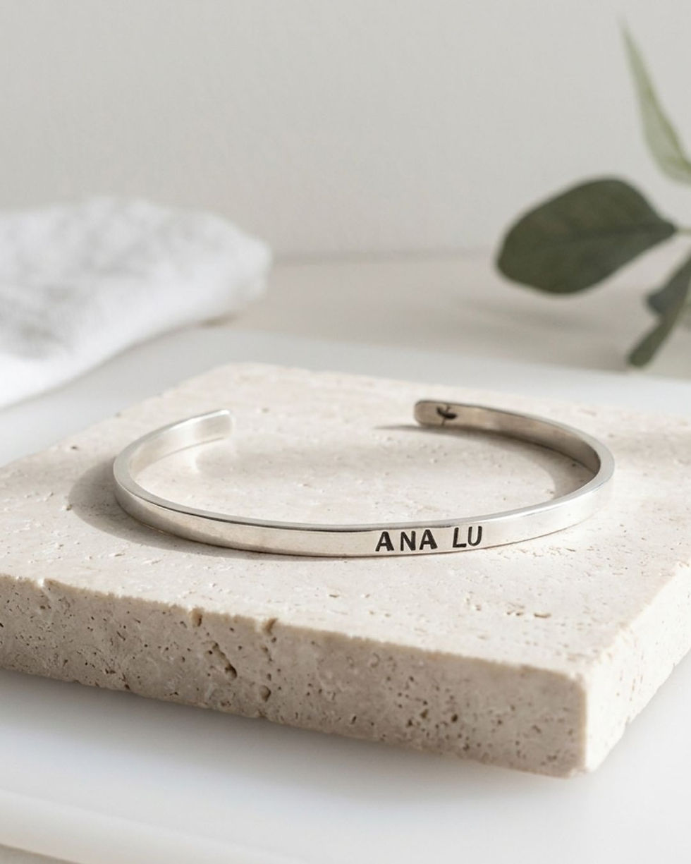Bracelete Giselle prata950 | Por um Fio Jóias