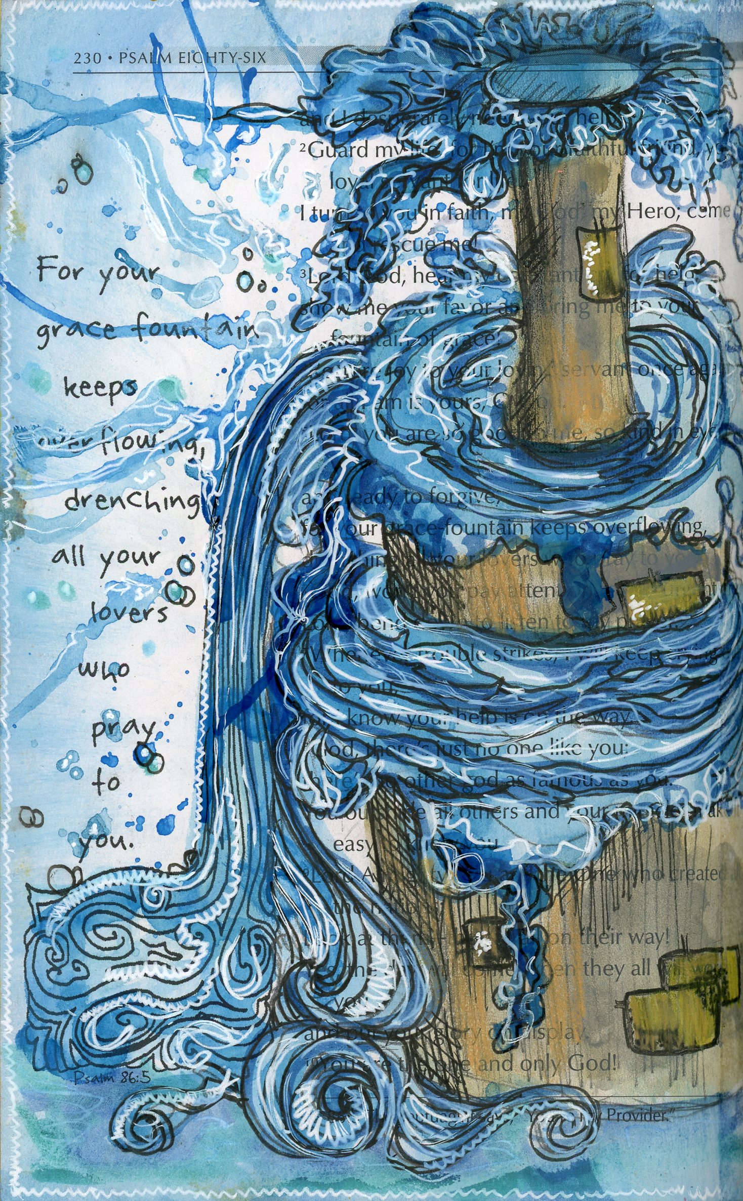 Psalm 86 doodle