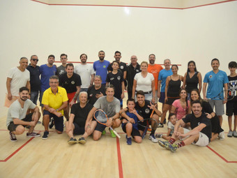 Squash: partida profissional marca a inauguração dos novos pisos