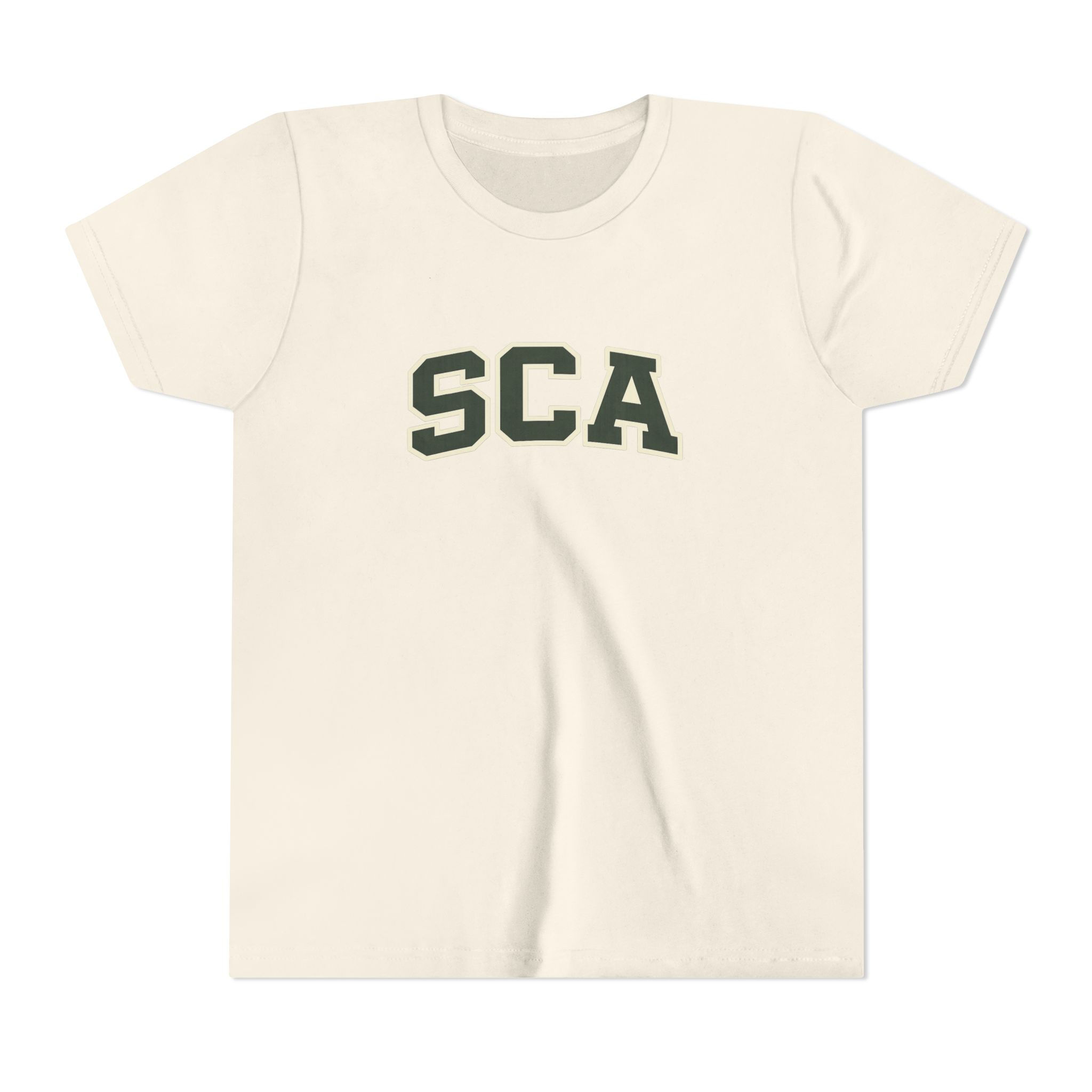 SCA Youth Short Sleeve Tee — Collegiate Varsity Logo Kids Shirt