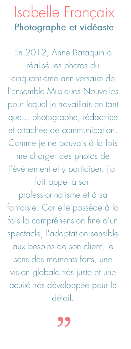 Avis Isabelle Françaix