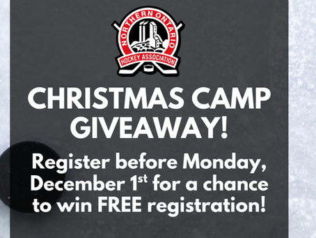 The NOHA will be providing three lucky families free Christmas Camp Registration for their desired location this December!