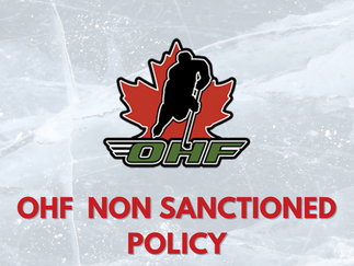 REMINDER: Ontario Hockey Federation Amended Non-Sanctioned League Policy