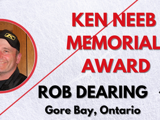 Ken Neeb Memorial Award - Rob Dearing, Gore Bay, Ontario
