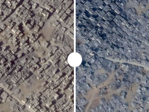 Satellite Imagery Reveals Ongoing Destruction: Israel Demolishes Over 1,500 Buildings Inside "Yellow Line" After Gaza Ceasefire