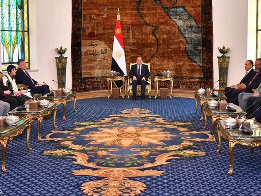 Egyptian President Calls Before Congressional Delegation to Stop War in Gaza and Lebanon