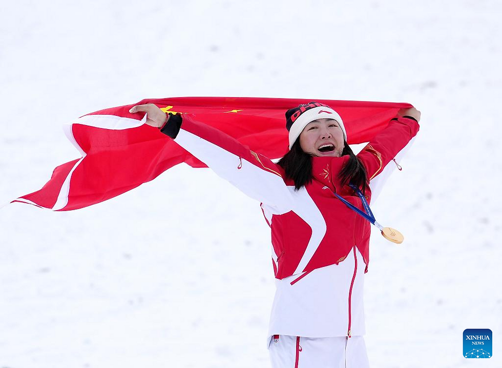 China's veteran Xu retains Olympic aerials gold at Milan-Cortina