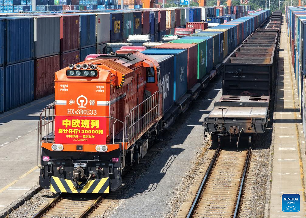 China-Europe Railway Express trips top 130,000