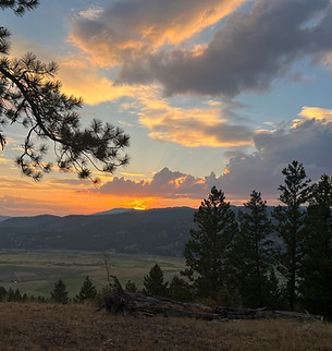 Photo of the sunset from 3180 Ponderosa Ridge Rd