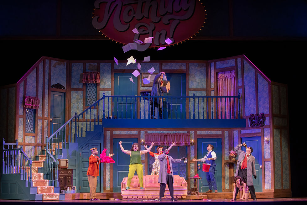 As Belinda Blair in "Noises Off"