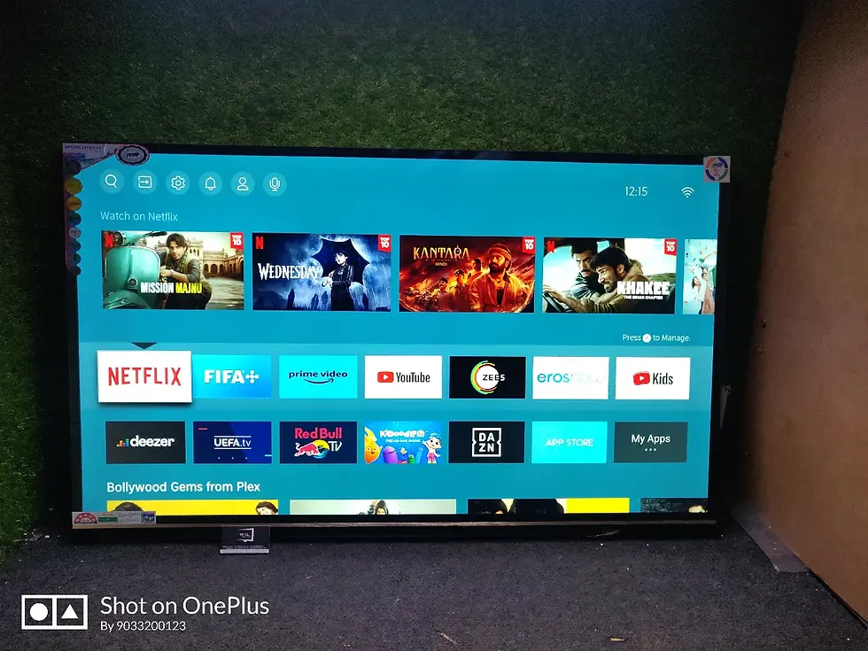 Thumbnail: ORIGINAL 55” WORLDTECH (SMS30WOR0) TUFF GLASS + IPS + SOUNDBAR + BLUETOOTH VOICE