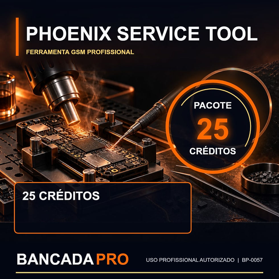 Pacote de 25 créditos Phoenix Service Tool para GSM.