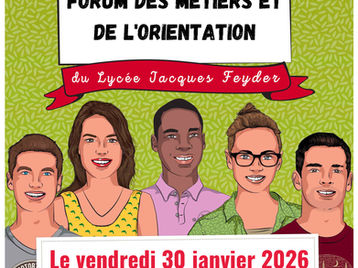 Forum des métiers et de l'orientation : rendez-vous le vendredi 30 janvier 2026