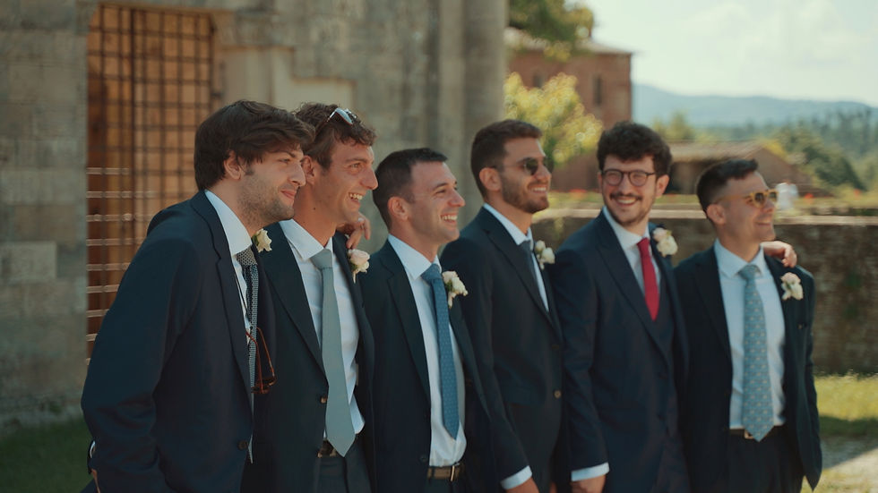 cinematic wedding in Tuscany countryside