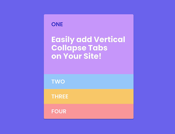 Tabs - Vertical Collapse Preview 0