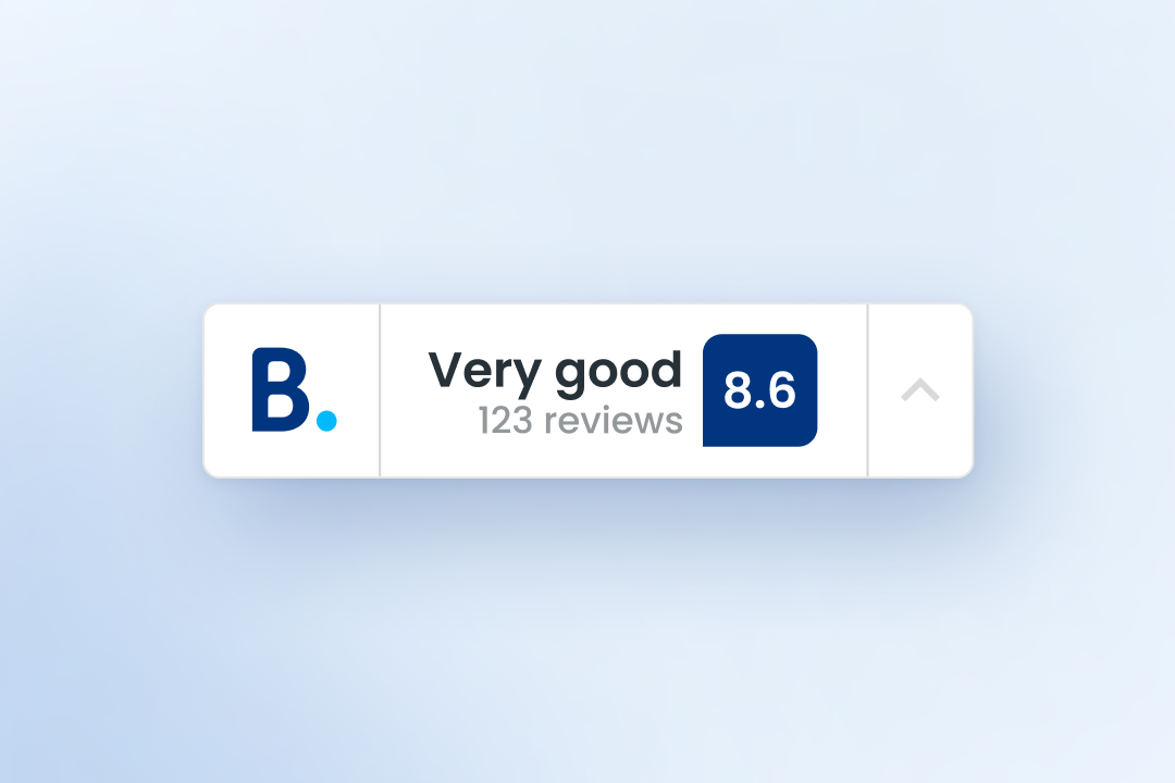Booking.com Reviews banner