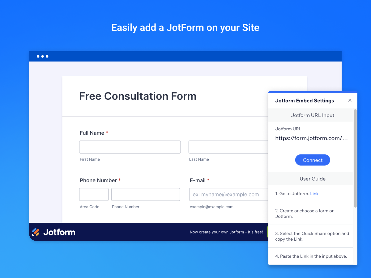 JotForm Embed | Wix App Market | Wix.com