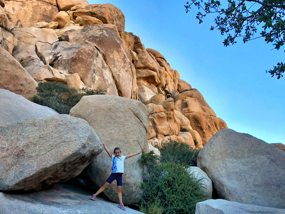 Dani finishing up Hidden Valley Trail hike