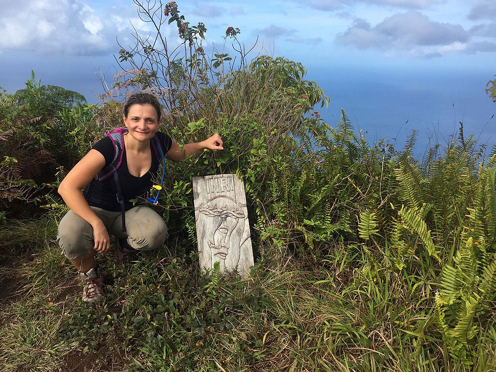 Carving of Jesus on Top of Petit Piton
