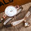 Thumbnail: Eva Stylish Analog PU Leather Women's Watches ANV1MES