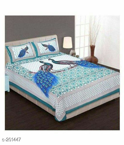 Jaipuri Hues Double Bedsheets ANV1MES