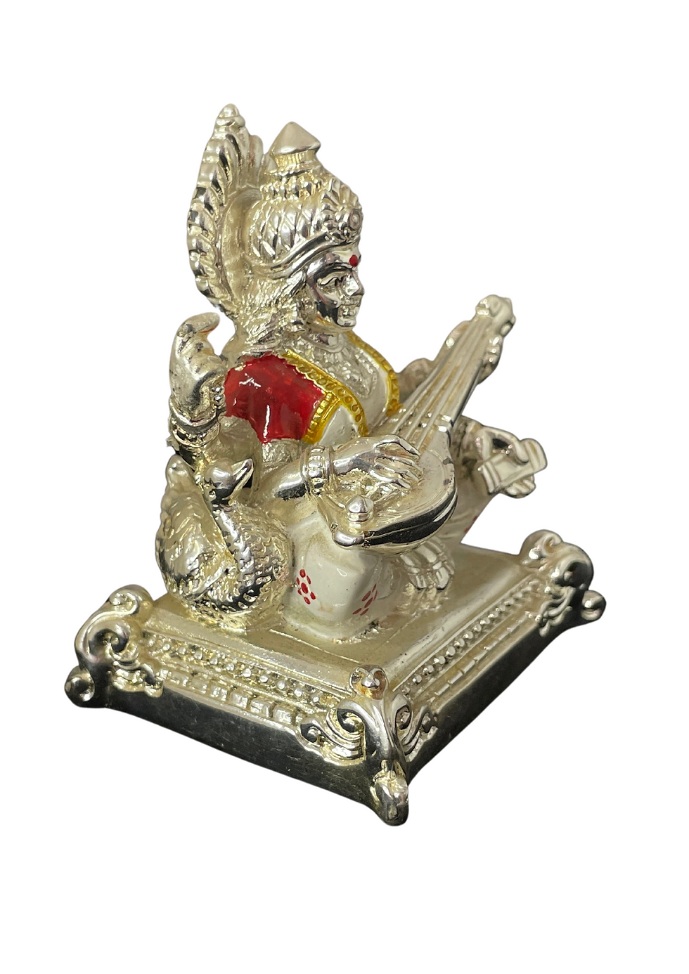 Thumbnail: Maa Saraswati Silver idol