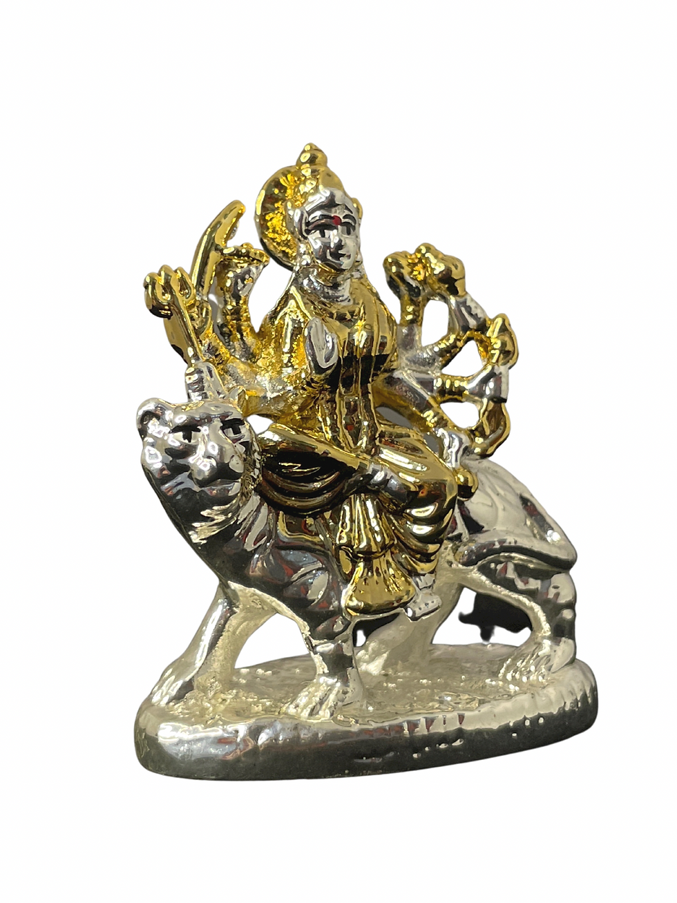 Thumbnail: MAA DURGA GOLDEN SILVER IDOL