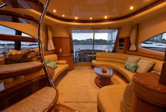 Azimut 68 interior 1 Yacht Charter Puerto Rico