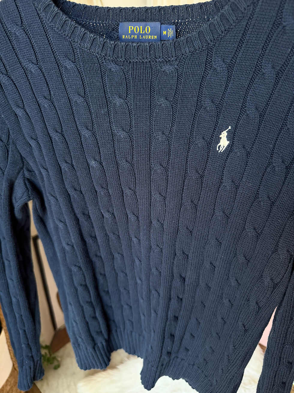 Miniature : Pull Ralph Lauren bleu marine en très bon état taille m 