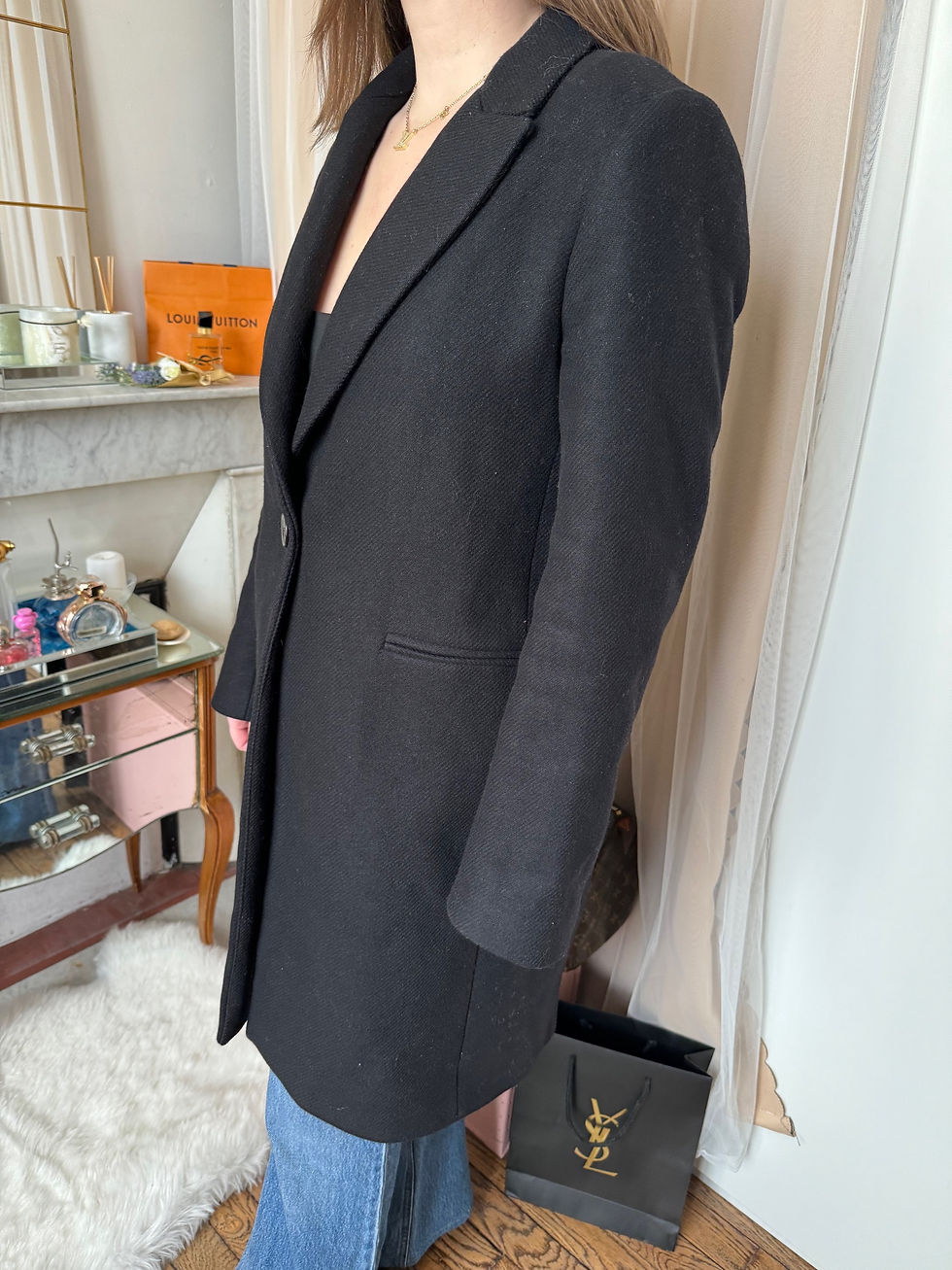 Miniature : Manteau zara taille L en très bon état couleur noir 