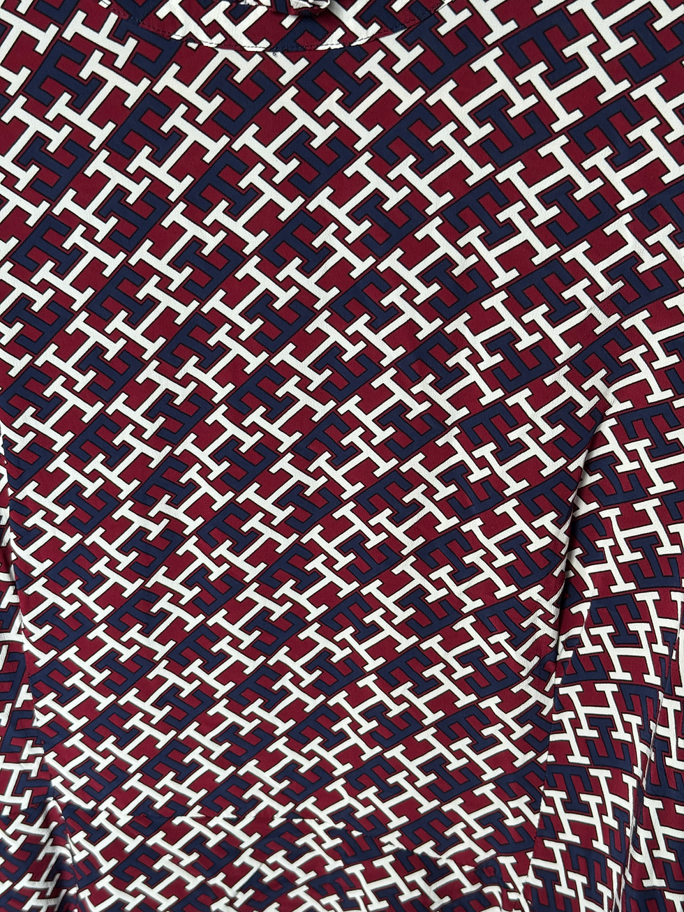 Miniature : Robe tommy Hilfiger taille 44 en très bon état rouge blanche et bleu 