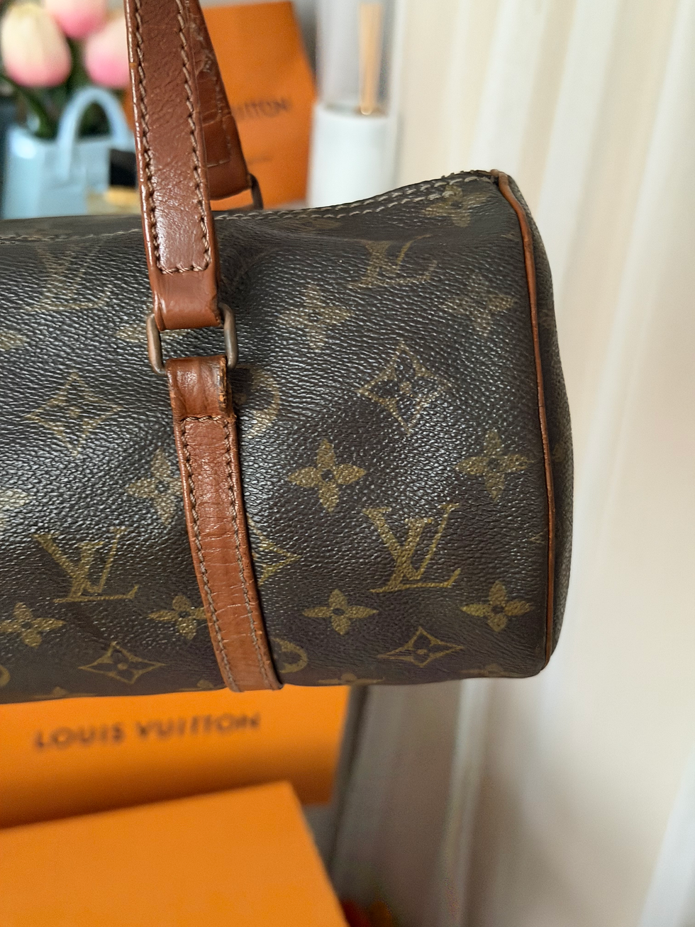 Miniature : Louis Vuitton Papillon 30 vintage – février 1984 – avec mini pochette assortie