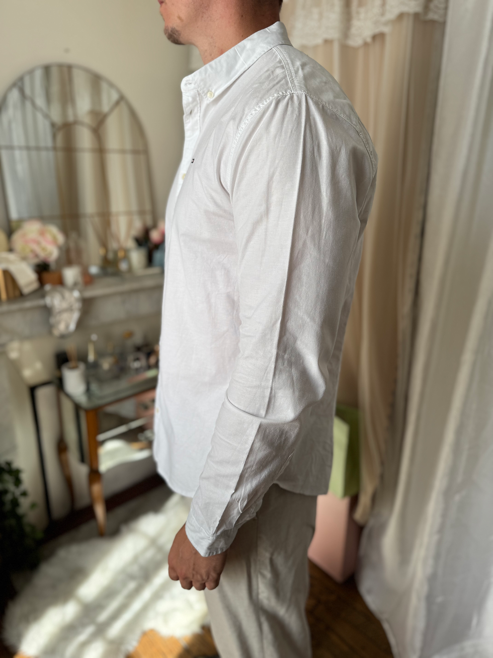 Miniature : Chemise tommy Hilfiger taille xxl en coton en très bon état couleur blanche