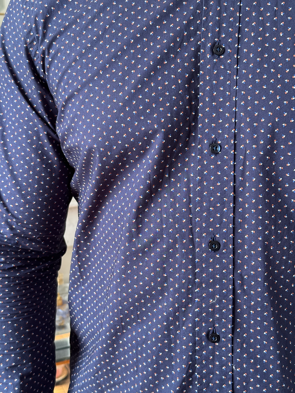 Miniature : chemise Hugo boss bleu taille xl bleu marine avec motif en très bon état 
