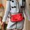 Miniature : sac à main fushia beige bleu et rouge en  bon état à bandoulière 