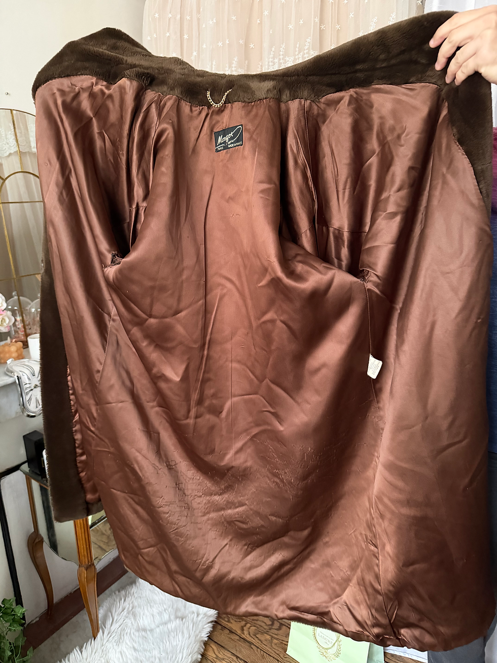 Miniature : Manteau fausse fourrure  Margot Paris made in France  taille l en bon état